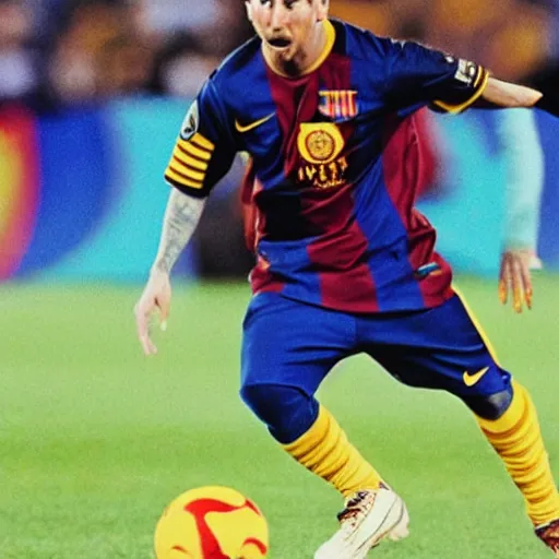 Image similar to Lionel Messi dressed as a monk