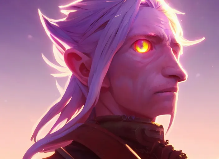 Image similar to highly detailed portrait of elric edward, in no game no life, stephen bliss, 8 k, unreal engine, fantasy art by greg rutkowski, loish, rhads, ferdinand knab, makoto shinkai and lois van baarle, ilya kuvshinov, rossdraws, tom bagshaw, global illumination, radiant light, detailed and intricate environment