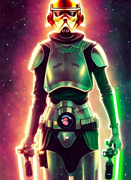 Prompt: a cute ginger cat with green round glasses and dark vador helmet and lightsaber, star wars, beautiful glowing lights, sci - fi, stunning, intricate, elegant. highly detailed, digital painting. artstation. smooth. sharp focus. illustration. art by artgerm and greg rutkowski and alphonse mucha