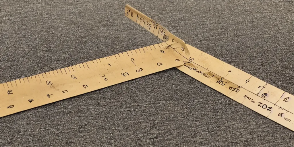 Image similar to architect's scale ruler measuring the words arcsoc 2022-23