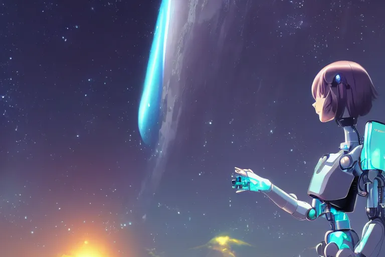 Space Anime Background Start Today · Creative Fabrica