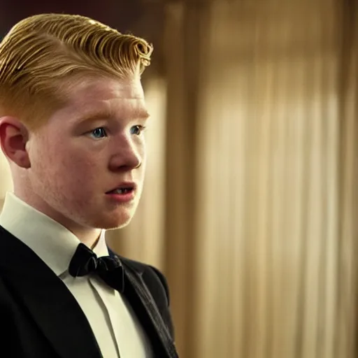 Image similar to movie still of kevin de bruyne in the godfather,