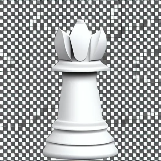 Image similar to low poly mesh model of a chess piece, vector, PNG, transparency