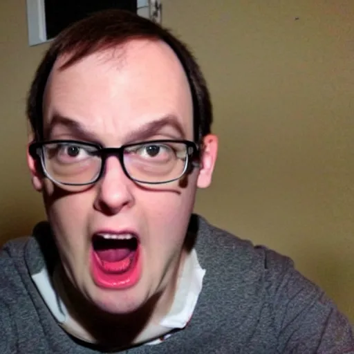 Image similar to angry video game nerd