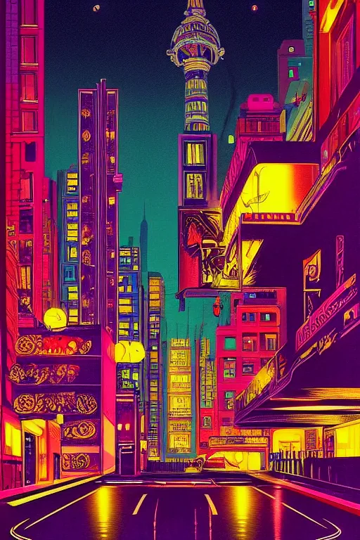 Prompt: night city, aesthetic, popular subject art style, pop art style, by mike swiderek, jorge lacera, ben lo, tyler west,, ultrarealistic, sharp focus, intricate, ultra high definition, ultra resolution details, no duplicate, proportional, shadow effect, baroque environment