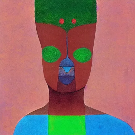 Prompt: “sango God of thunder plaited beads hair cowry Nigerian lightning facial details proportionate dark skinned symmetrical digital art oil painting Paul klee Edward hooper”