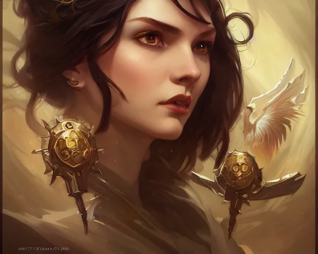 Image similar to photography of gwenda morgan, deep focus, d & d, fantasy, intricate, elegant, highly detailed, digital painting, artstation, concept art, matte, sharp focus, illustration, hearthstone, art by artgerm and greg rutkowski and alphonse mucha