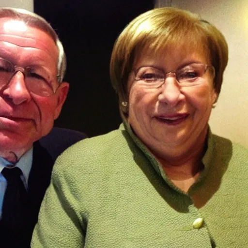 Prompt: walter withe with president michelle bachelet