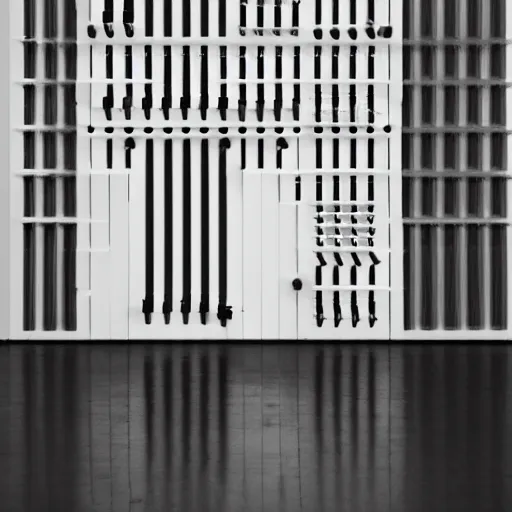 Prompt: a dezeen, archdaily, minimalissimo photo of synthesizer by john pawson, virgil abloh, wes anderson