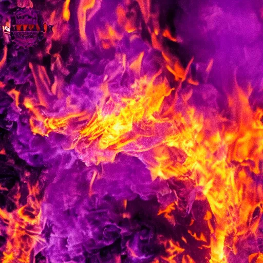 Prompt: new york burning purple fire, ultra detailed, great quality photograph