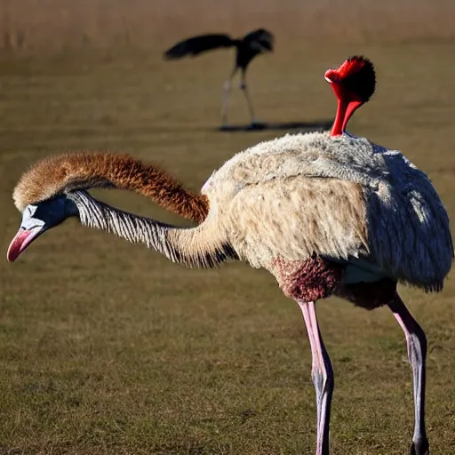 Prompt: ostrich in a halloween costume