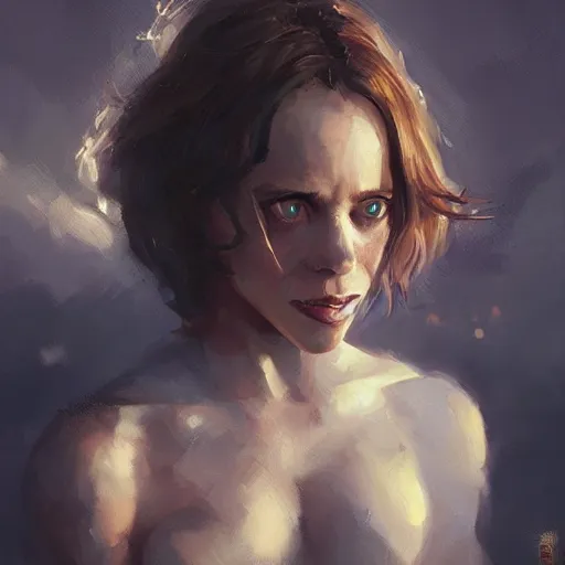 Prompt: catgirl rachel mcadams, oil painting, Tooth Wu, Greg Rutkowski, RPG portrait, dynamic lighting, fantasy art, High contrast, depth of field