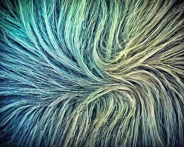 Prompt: complex beings, beautiful hairy, ornate hair, love, joy, wet hdr refractions, *, * * *, * * * * *