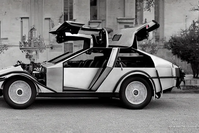 Prompt: sedan 1 9 2 2 delorean