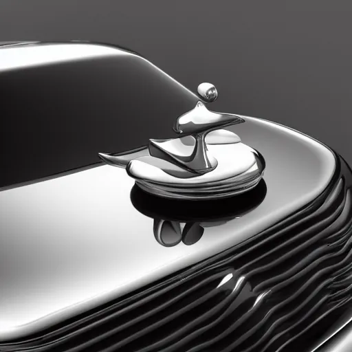 Image similar to elegant luxury car hood ornament, octane render, detailed,