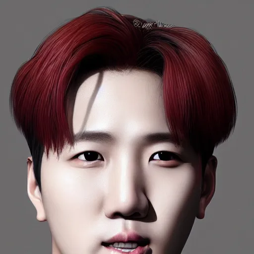 Image similar to j - hope from bts, highly detailed, professional digital painting, extreme illustration, unreal engine 5, photorealism, hd quality, 8 k, wispy, cinematic, art by andy warhol, artgerm, yoshitaka amano