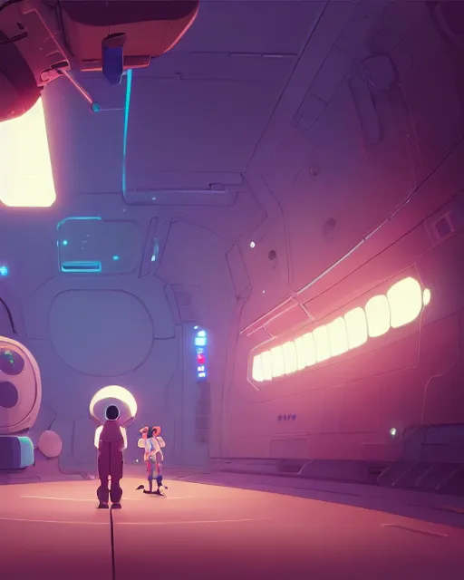 Image similar to space station deep space, cory loftis, james gilleard, atey ghailan, makoto shinkai, goro fujita, studio ghibli, rim light, exquisite lighting, clear focus, very coherent, plain background, soft painting