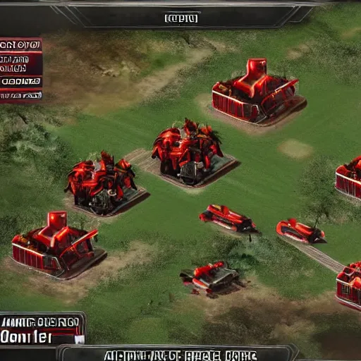 Prompt: Allied Base in Command and Conquer Red Alert 3