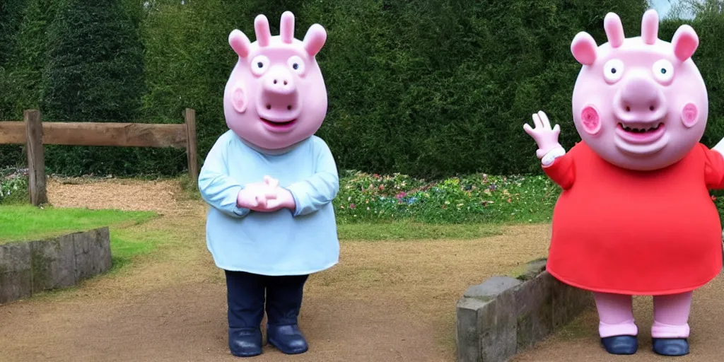 Image similar to boris johnson at peppa pig world