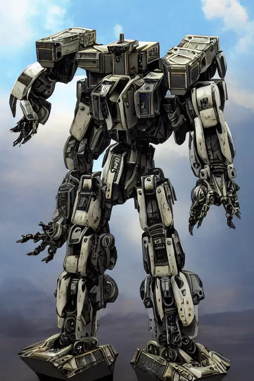 Prompt: mechwarrior _ 2, intricate ornate humanoid mecha warrior,