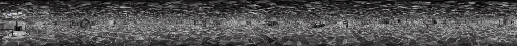 Image similar to photo of an immersive forgotten panopticon well full of cctv cameras, photorealistic, higly detailed dark, 3 6 0 picture, panorama, 3 5 mm slide, trending on flickr, in the style of francesca woodman, zachary corzine, zhelong xu, greg rutkowski and anders zorn