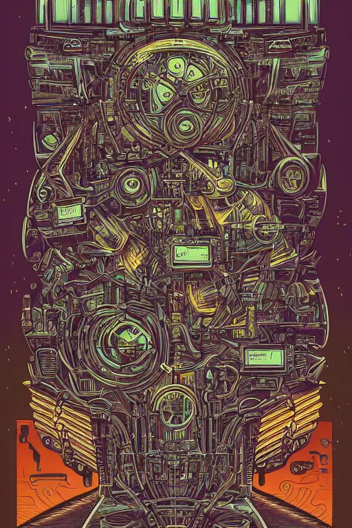 Complicated machine illusion by dan mumford stable diffusion openart