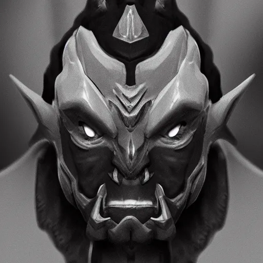 Prompt: a portrait of Ganon , concept art, trending on artstation 3D.