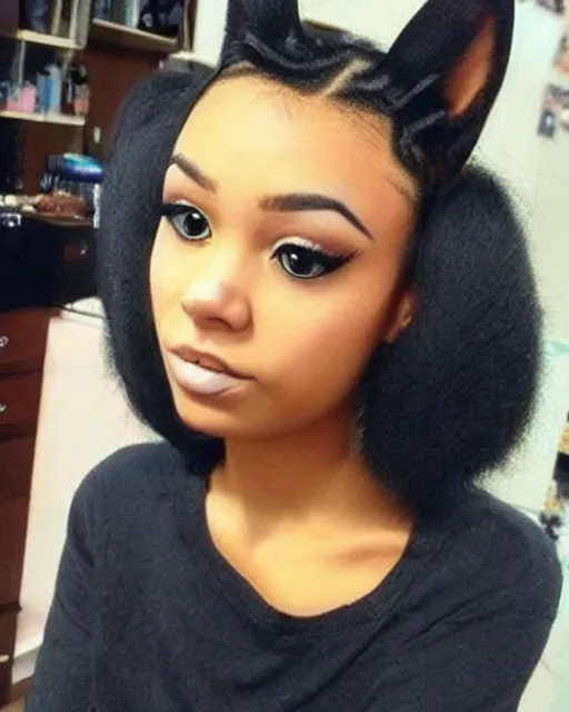 Image similar to unique hairstyle for a cat