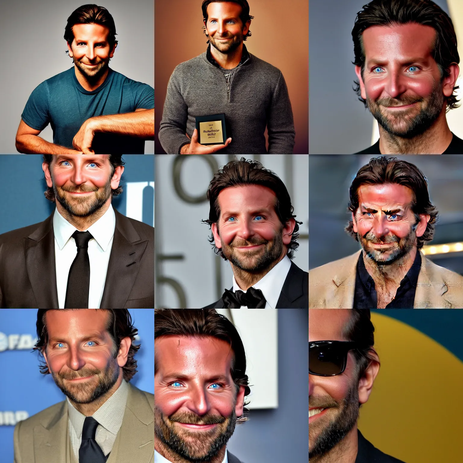 Prompt: bradley cooper with the face of a fish, pixar, 8 k, award winning photograph, portrait, detailed face