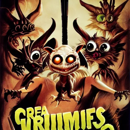 Image similar to gremlins vs predator