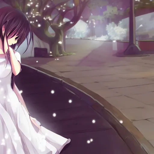 Prompt: a very very very beautiful anime girl in wedding dress, trending on pixiv, konachan.com, by kantoku