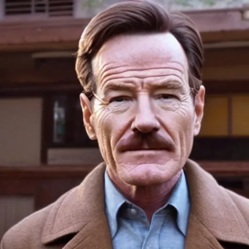 Image similar to still of Bryan Cranston in a Wes Anderson film