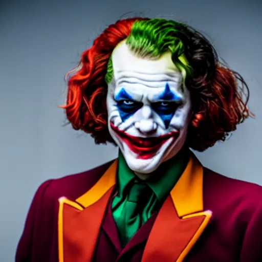 Image similar to the joker as ronald mcdonald