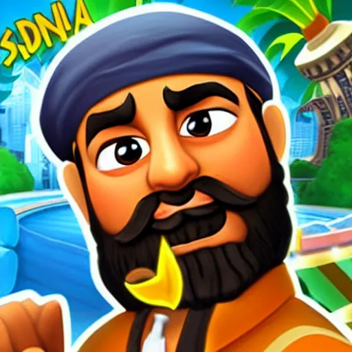 Prompt: Osama bin Laden in Subway Surfers