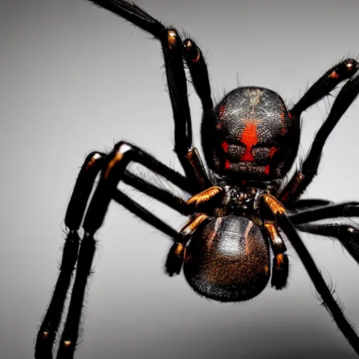 Prompt: human legs attached to a spider, studio lighting