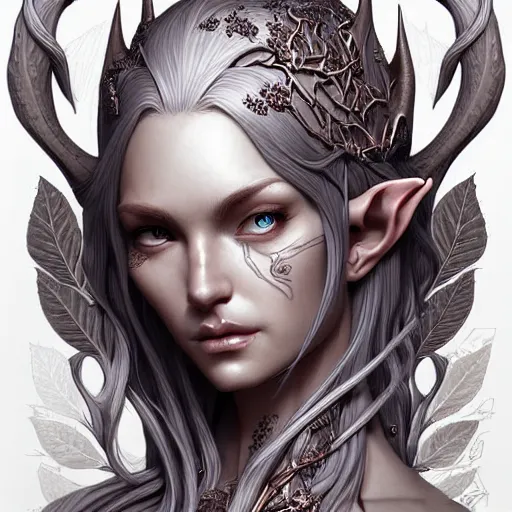 Image similar to digital art, centered head and fullbody of a elven ,intricate, veins, by James Jean and by artgerm , ultradetailed, charachter design, concept art, trending on artstation,