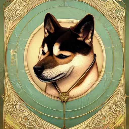 Prompt: portrait of a shiba inu as a birthday cake, fantasy, intricate, elegant, highly detailed, digital painting, artstation, concept art, smooth, sharp focus, illustration, art by artgerm and greg rutkowski and alphonse mucha