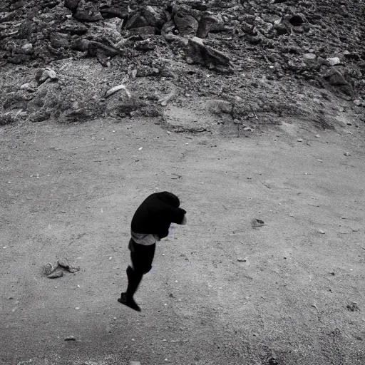 Prompt: wobbly human, photography