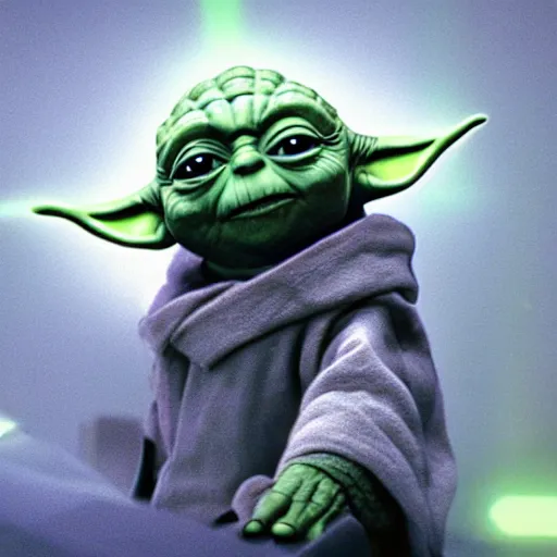 Image similar to yoda in star trek uniform, photo, 8k