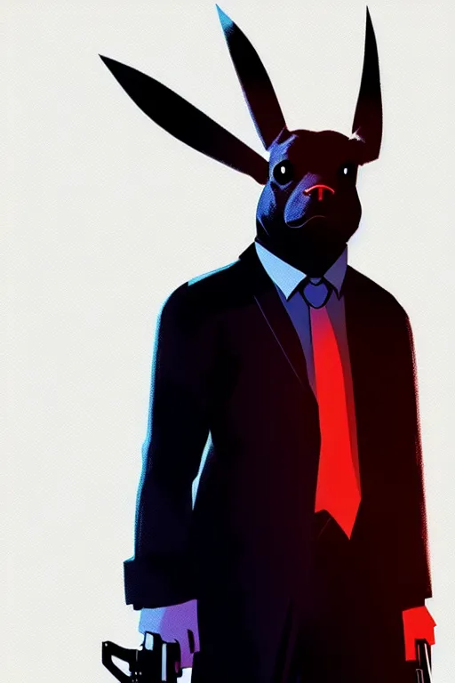 Prompt: concept art by jama jurabaev, cel shaded, cinematic shot, trending on artstation, high quality, brush stroke, hyperspace, vibrant colors, portrait of a pikachu as john wick