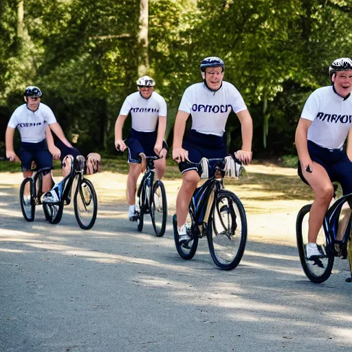Image similar to sports photo of mormon missionaries riding bikes
