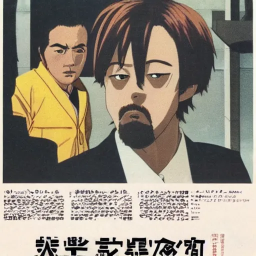 Image similar to japanese magazine advert for breaking bad anime, 1 9 8 5