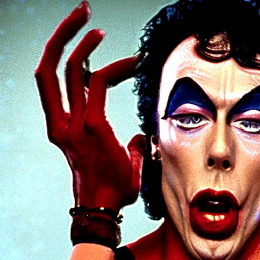 Image similar to tim curry in rocky horror picture show
