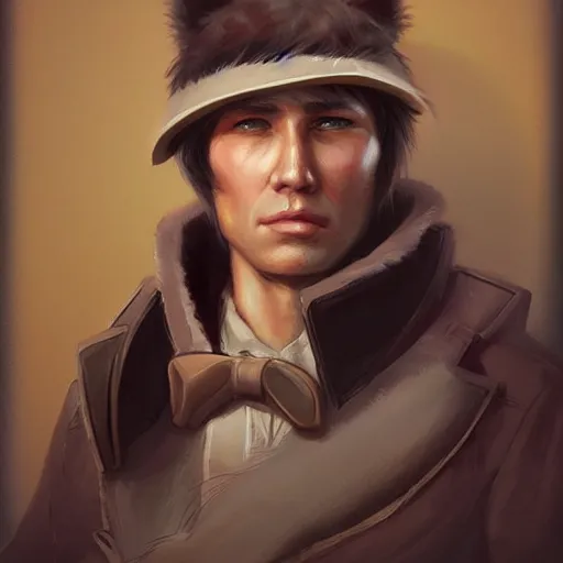 Image similar to portrait of davy crockett by ross tran, ultradetailed, trending on artstation,