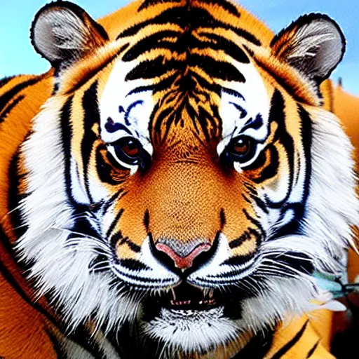 Image similar to kenny the down syndrome tiger