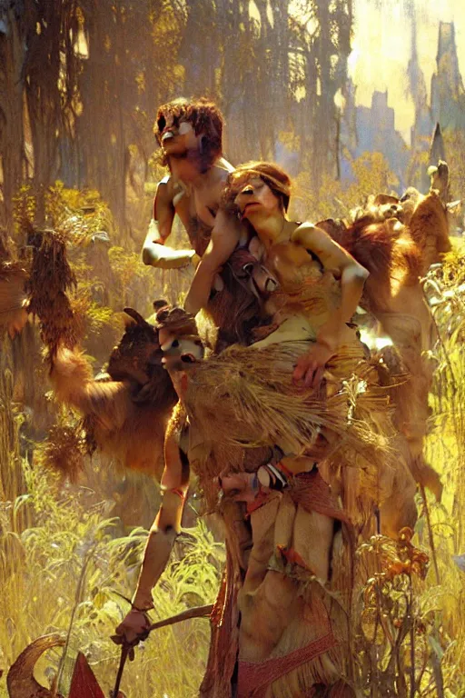 Prompt: the chronicles of narnia, painting by gaston bussiere, craig mullins, greg rutkowski, alphonse mucha