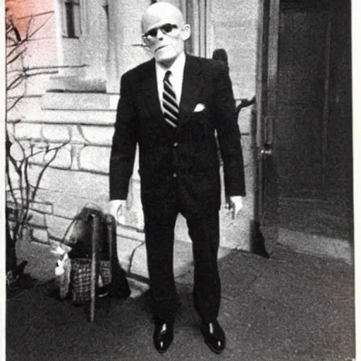 Prompt: vintage photo of Rudy Giuliani as Nosferatu