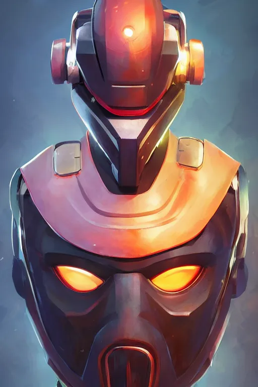 Image similar to epic mask helmet robot ninja portrait stylized as fornite style game design fanart by concept artist gervasio canda, behance hd by jesper ejsing, by rhads, makoto shinkai and lois van baarle, ilya kuvshinov, rossdraws global illumination radiating a glowing aura global illumination ray tracing hdr render in unreal engine 5