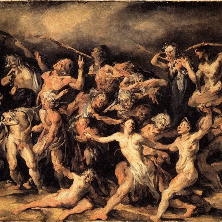 witches sabbath 1 7 9 8 from goya reinterpreted Stable