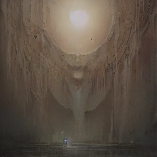 Image similar to art by Greg Rutkowski and Zdzisław Beksiński